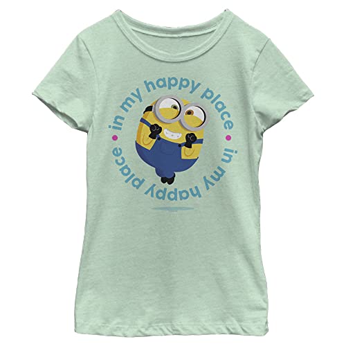 Fifth Sun Minions: Rise of Gru My Happy Place Girls Short Sleeve Tee Shirt