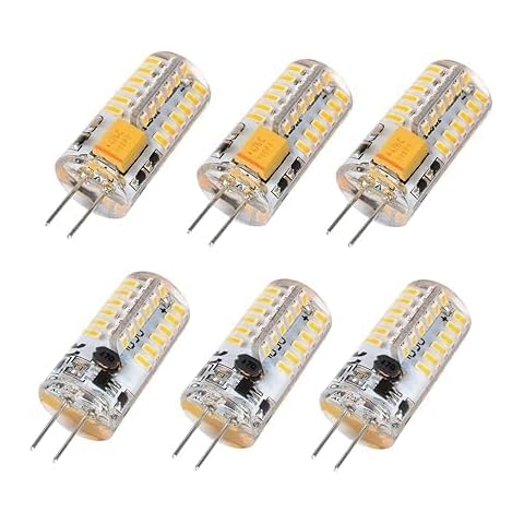 Welitesim 6pcs G4 LED Bulbs JC Type Bi-Pin Light 3W 12V Warm White 3000K T3 Halogen Bulb Replacement G4 Bulb for Outdoor Lighting Deck Stair Step Path Paver Lights Landscape Bulbs (6Pack). Cover
