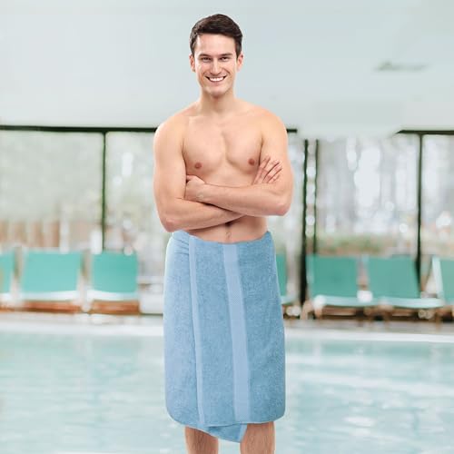 Image of Utopia Towels 6 Pack Medium Bath Towel Set, 24 by 48 Inches, 500 GSM 100% Ring Spun Cotton, Lightweight and Highly Absorbent Quick Drying Premium Towels for Hotel, Spa and Bathroom, Sky Blue