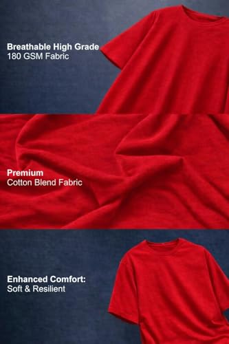Image of Men's Oversized T-Shirt, Cotton Blend, Soft Fabric, Crew Neck, Short Sleeve