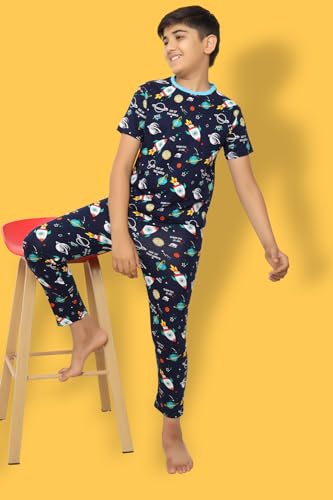 Image of Ninos Dreams Boys Cotton Coord Set /Boys Night Suit /Boys Loungewear /Boys Night Dress