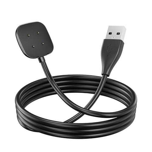 MohLythrix Charger for Fitbit Versa 4 Charging Cable USB Magnetic Wireless Fast Charging Cord Replacement for Versa 4 Smartwatch 100cm