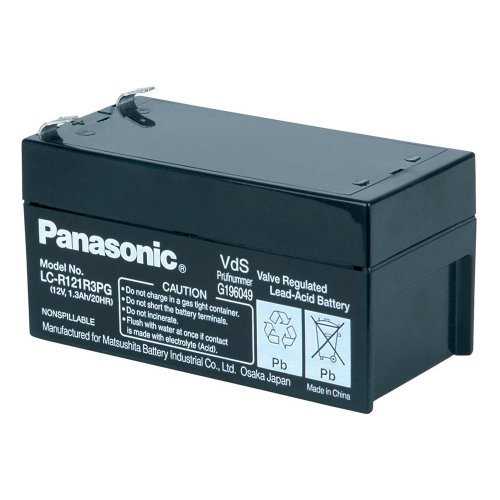 Preisvergleich Produktbild Panasonic Blei-Akku 12V / 1,3Ah LC-R121R3PG, 12V, 1300mAh, Pb [Elektronik]