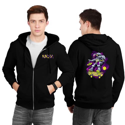 Image of fanideaz Mens Cotton Graphic Printed Zipper Hoodie for Men