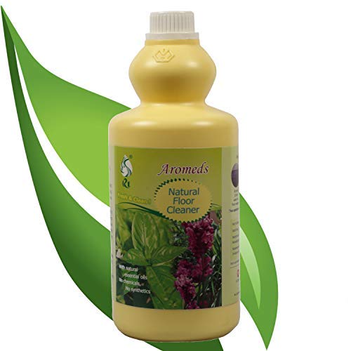 Aromeds Natural Floor Cleaner (liquid) used as a Floor Cleaner| Toilet,Bathroom,Surface Cleaner| Baby Safe and Pet Friendly Natural Floor Cleaner with Lemon-Grass Oil-1 Ltr