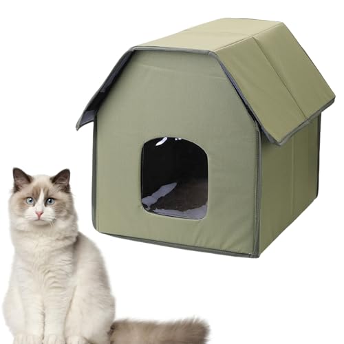 Tente imperméable pour l'hiver : maison chaude et isolante pour chat - 3