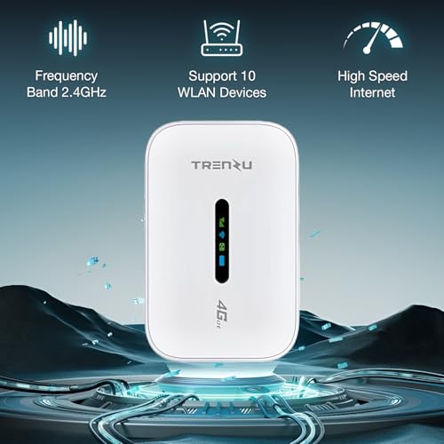 Image of 4G LTE Portable WiFi Dongle Hotspot - Up to 300Mbps High-Speed Internet, 4000mAh Battery with 20 Hours Backup, Connect Up to 10 Devices, Supports All SIM Cards