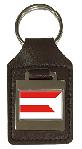 Porte-clés en cuir Slovaquie Presov de haute qualité avec gravure laser