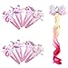 Produktbild gotyou 8 Stück Einhorn Haarspangen + Farbverlauf Einhorn Perücke Haarnadel,Mädchen Haarspange Baby Haarnadel,Haarspangen Geschenk für Kinder,Party,Geburtstag,Einhornschmuck für Kinder