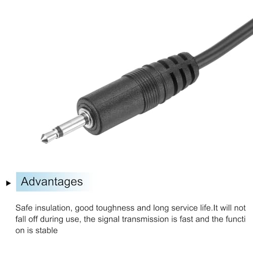 Jack 3.5mm macho a cable abierto para audio 0.25m miniatura 4