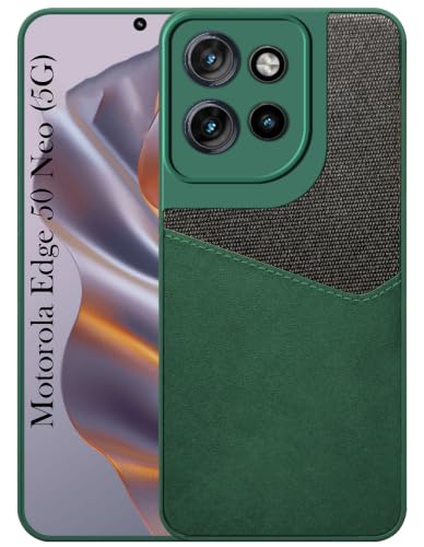 Image of Jkobi Back Cover Case for Motorola Moto Edge 50 Neo (Dual PU Leather Stitch | Professional Minimalist | Soft and Flexible)