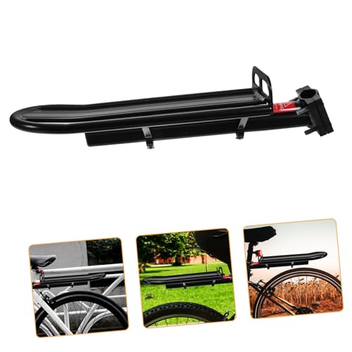 Anneome Bike Rear Pannier Mount Rack Aluminum Frame Quick Release Luggage Carrier Cargo Racks for Road Mountain Bikes