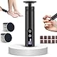 2-in-1 Elektrischer Hornhautentferner mit 9 Einstellbaren Geschwindigkeiten Wiederaufladbare LED Pediküre und Maniküre Set mit Auswechselbare Schleifscheiben für Fuß & Nagelpflege
