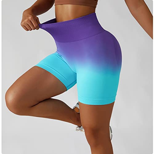 Short de sport gainant avec effet dégradé et compression douce