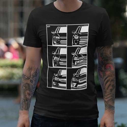 STYLN Subie Generation Cars T-Shirt for Subaru Enthusiasts - Image 4