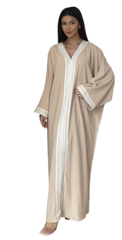 Abaya femme musulmane en satin noir fluide pour le quotidien