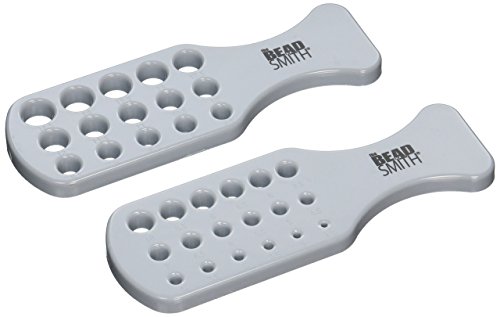 Beadsmith Wire Chain 2-Piece Drawplate Set, 1.5 to 14.5mm Holes