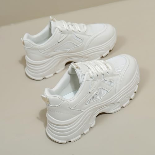 Womens Walking Shoes Fashion Breathable Mesh Platform Sneakers Lightweight Gym Shoes3