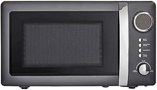 wilko matt grey microwave 20l, 800 watt output microwave with defrost function, 25.6cm h x 45.1cm w x 34.5cm d
