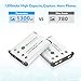 NP-45 NP-45A NP-45B NP-45S Battery 1300mAh*2 & Dual Charger Compatible with Fujifilm INSTAX Mini 90 Fujifilm FinePix XP140 XP130 XP120 XP90 XP80 XP70 XP60 XP50 for Nikon EN-EL10 Olympus LI-42B LI-40B