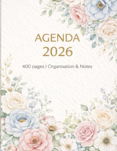 Agenda quotidien 2026: Planificateur pour organisation, projets et notes