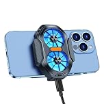 Générique Telefono Cooler, Fan Cell Phone Cooler, Riscaldamento Dissipation Tool for, Clip-on Smartphone Cooling, Efficient Fan System, Watching Videos Music Listening Daily Use, 2.45x1.3 Pollici
