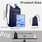 Hiking Backpack, Water-repellent Outdoor Backpack Camping Backpack for Men Women, Hiking Daypack Foldable Backpack (black) - Image 3