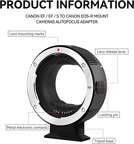 Image of 7artisans EF-EOS R Lens Adapter with Auto-Focus Speedbooster | Compatible Canon EF /EF-R to EOS R-Mount Converter Ring for Canon EOS R RP R3 R5 R6 R7 R8 R10
