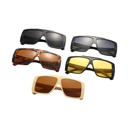 Lunettes de soleil à monture large pour masquer la fatigue avec style