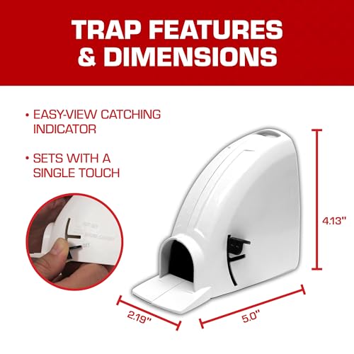 Image of Tomcat Kill & Contain Mouse Trap,Never See a Dead Rodent Again,2 Traps,(Pack of 4)