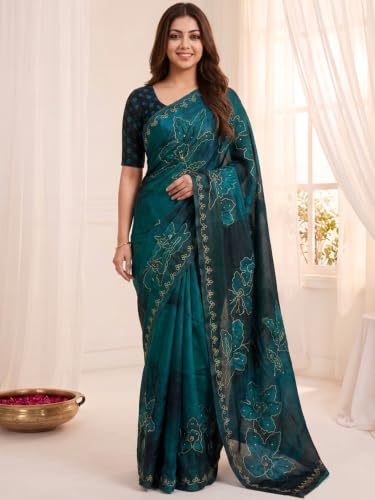 Nayanthara Trends satin silk saree – image 2