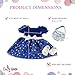 Emily Rose 18 Inch Doll Clothes Gorgeous Midnight Star Holiday Party Dress Gift Set with Silver Sequin Shoes and Purse Clothing and Accessories Set Fits Most 18-in Dolls | Gift-Boxed!