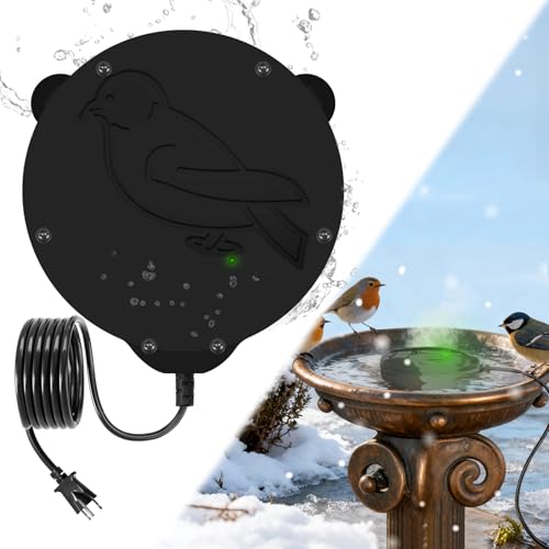 Chauffage de bain d'oiseaux anti-gel : fini l'eau gelée en hiver avec ce dégivreur 100W