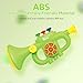 Generic Toddler Musical Trumpet Toy for Kids - Musical Enlightenment Instrument Toy, Develops Musicality, for Boys Girls Ages 3 4 5 6 7 8, Green