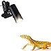 SunGrow 110 Volt Heat Light Fixture for Reptiles, 360° Rotating Lamp Head, Securely Clamps or Hangs in Your Tank, Supports Both E26/E27 Socket, Bulb Not Included