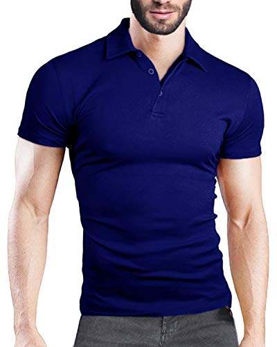 MODCHOK Men's Henley Classic Button Tee Longsleeve Waffle Shirts Casual Tops with Pocket 2Navy 3XL