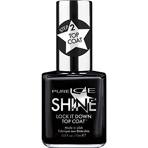Pure Ice Shine Nail Polish With Gel Tech, #1226 Lock It Down Top Coat, 0.5 Fl Oz