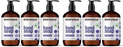 Image of Everyone Liquid Hand Soap,12.75 Ounce,Lavender and Coconut,Plant-Based Cleanser with Pure Essential Oils,(Pack of 6)