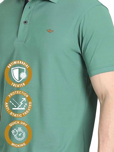 Image of STELLERS Men's Premium Polo T-Shirt Wrinkle Free Quick Dry Soft and Feather Touch Feel Regular Fit
