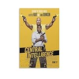 Central Intelligence Movie Poster Room Aesthetic Poster Print Art Wall Painting Canvas Posters Modern Bedroom Decor 08x12inch(20x30cm)