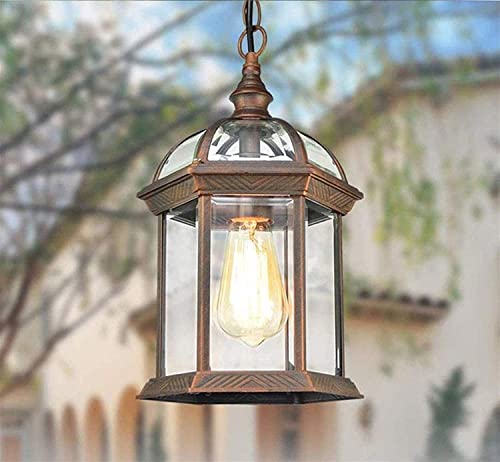 Suspension pour balcon et couloir extérieur luminaire suspendu étanche rétro E27