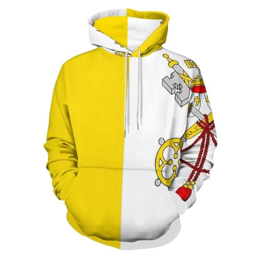 Sweat à capuche Vatican pour hommes avec cordon et poche