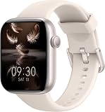 Smart Watch for Men Women(Answer/Make Call), 1.85" HD Fitness Tracker with Heart Rate Sleep Monitor, Pedometer, 140+ Sports Modes, DIY Dial, IP68 Waterproof, Compatible with Android & iOS(Moonlight)