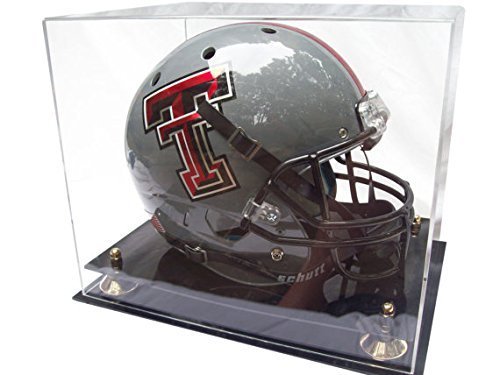 Better Display Cases Clear Acrylic Football Helmet Display Case With Gold Risers (A002-Gr) #TOP4