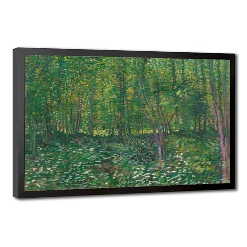 Arbres et sous-bois Impression sur toile Van Gogh 50x76 cm WCYB