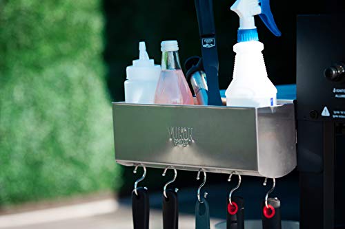 Yukon Glory Stainless Steel Griddle and BBQ Caddy Designed for The 28/36" Blackstone Griddles, for Clean and Organized Workspace and Storage (Squeeze Bottles Not Included)-Not for Pro-Series/Tabletop