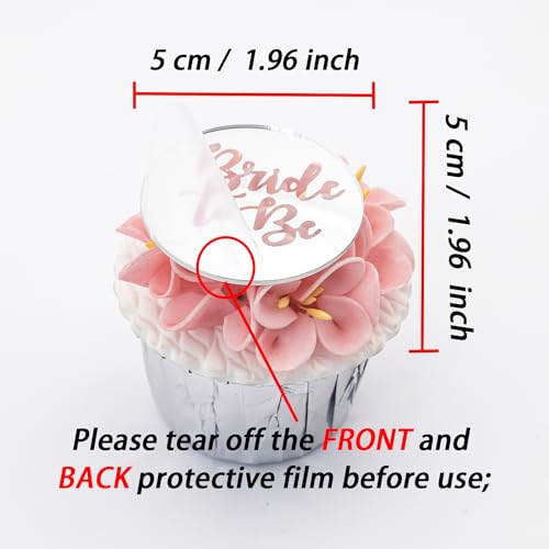 Decoración para cupcakes de compromiso con diseño de discos grabados de boda 2