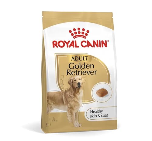 Crocchette per Golden Retriever Adulto, Pelle e Pelo Sani, 1 sacco da 12 kg