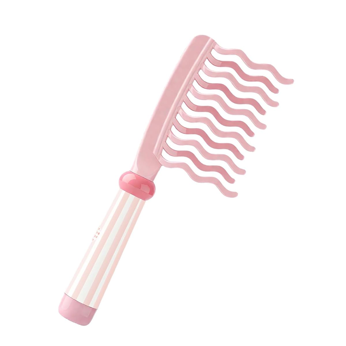 MAYCREATE® 9'' Zig-Zag Volume Hair Comb, Dual Row Tooth Wavy Curls Detangling Comb for Natural Waves & Root Lift, Wide Tooth Fluffer Comb with Non-Slip Handle for Curly & Thick Hair-image-5