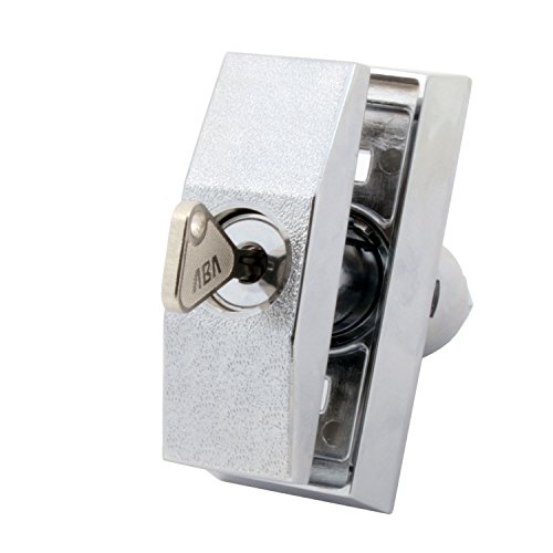 FJM Security 8501B-KA European Style Vending Machine Lock with Chrome Finish, Keyed Alike (MEI-8501) - Thumbnail 3